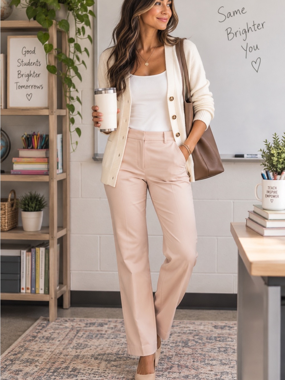 Express Editor Women’s Light Blush Pink Dress Pants Straight Leg